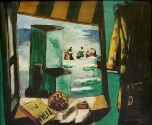 Badcabine, groen