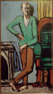 Portret Walter Barker door Max Beckmann