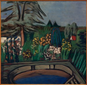 Bloeiende Tuin door Max Beckmann