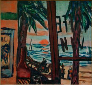 Café Bandol door Max Beckmann