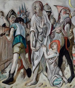 Christus en de Zondaar door Max Beckmann