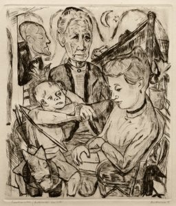 Familietaferelen door Max Beckmann