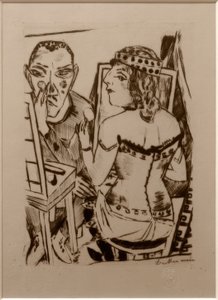 Garderobe door Max Beckmann