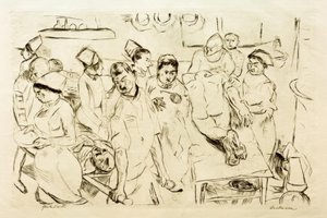 Grote operatie door Max Beckmann