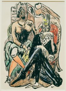 Koning en Demagoog door Max Beckmann