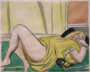 Liggende door Max Beckmann