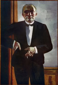 Zelfportret in Smoking door Max Beckmann