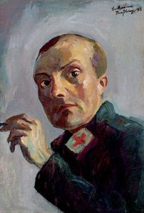 Zelfportret als mannelijke verpleegkundige