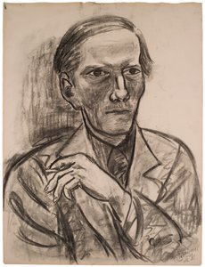 Schets voor „Portret van Fred Conway“ door Max Beckmann