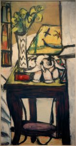 Stilleven met nachtlamp door Max Beckmann