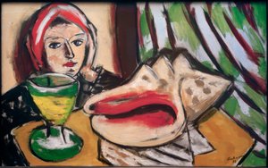 Stilleven met grote schelp door Max Beckmann