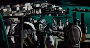 De Haven van Genua door Max Beckmann
