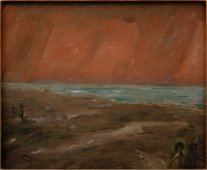 Somber avond aan zee door Max Beckmann