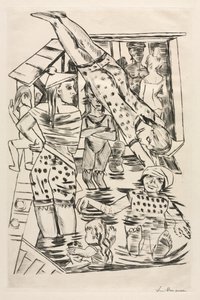 Vrouwenbad door Max Beckmann