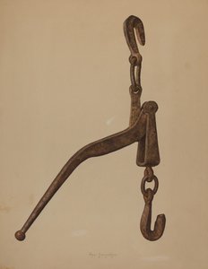 Houtlading aanspanner, 1939
