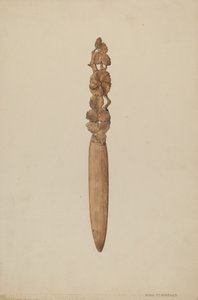 Papieren mes, ca. 1938 door Max Fernekes