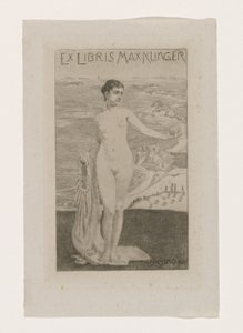 Ex libris van Max Klinger door Max Klinger