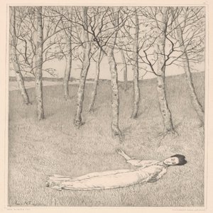 Begin van de lente door Max Klinger