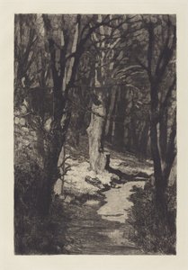 In het bos door Max Klinger