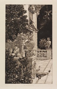 In Flagranti, uit Dramas, Opus IX Dramen, Opus IX, 1883 door Max Klinger