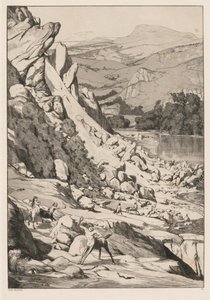 Aardverschuiving Opus IV, 6, 1881 door Max Klinger