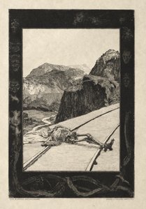 Vom Tode I, Opus II, 1889 Nr. 8 door Max Klinger