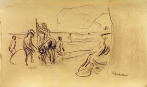 Badende jongens door Max Liebermann