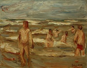 Badende jongens door Max Liebermann