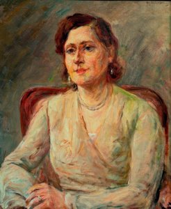 Portret van Lydia Petrowa door Max Liebermann
