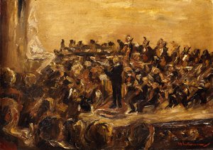 Concert in de Staatsoper, Unter den Linden, Berlijn door Max Liebermann