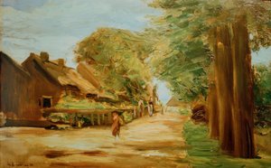 Dorpsstraat in Laren door Max Liebermann