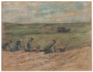 Aardappelgravers bij Zandvoort, 1894