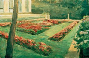 M. Liebermann, bloementerras Wannsee door Max Liebermann