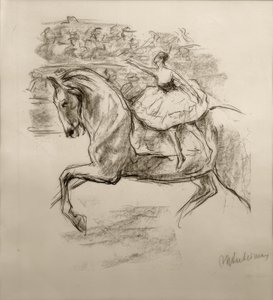 De circusamazone door Max Liebermann