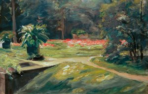 M. Liebermann, Wannseetuin bloementerras door Max Liebermann