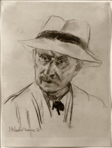 Max Liebermann, Zelfportret met Panamahoed