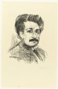 Portret van Albert Einstein door Max Liebermann