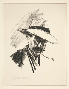 Portret van Walter Hasenelever door Max Liebermann