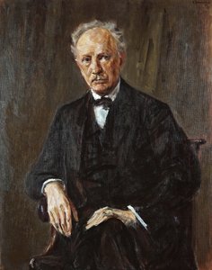 Portret van de componist Richard Georg Strauss 1864-1949, 1918 door Max Liebermann