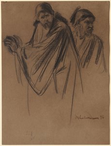 Studies voor Sint Paulus op Weg naar Damascus, 1896 door Max Liebermann