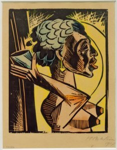 Naakt met beker door Max Pechstein