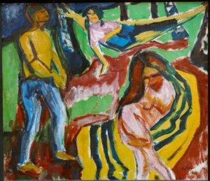 Im Wald bei Moritzburg von Max Pechstein