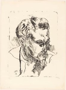 Portret van Erich Heckel I door Max Pechstein