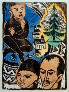 Kerstmis  door Max Pechstein
