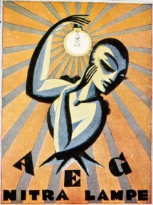 AEG Nitralampen door Max Schwarzer