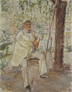 De Kunsthistoricus, Professor Dr. Karl Voll (1867-1917) 1911 door Max Slevogt