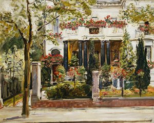 De Voortuin van de Steinbart Villa in Berlijn, 1911 door Max Slevogt
