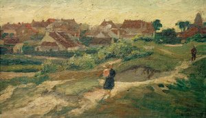 Hollandse dorpsaanzicht door Max Stern