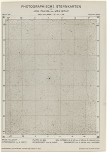 Fotografische Sterrenkaarten (15 oktober 1901) door Max Wolf and Joh. Palisa