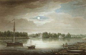 Nevka Rivier bij de Yelagin Brug, 1829 door Maxim Nikiphorovich Vorobyev